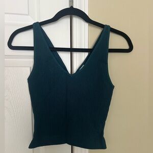 Babaton Sculpt Knit Double V Neck Tank